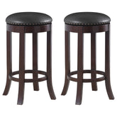 Best Furniture Outlet - Coaster - Aboushi Backless Swivel Bar Stool Brown (Set of 2) - 101060